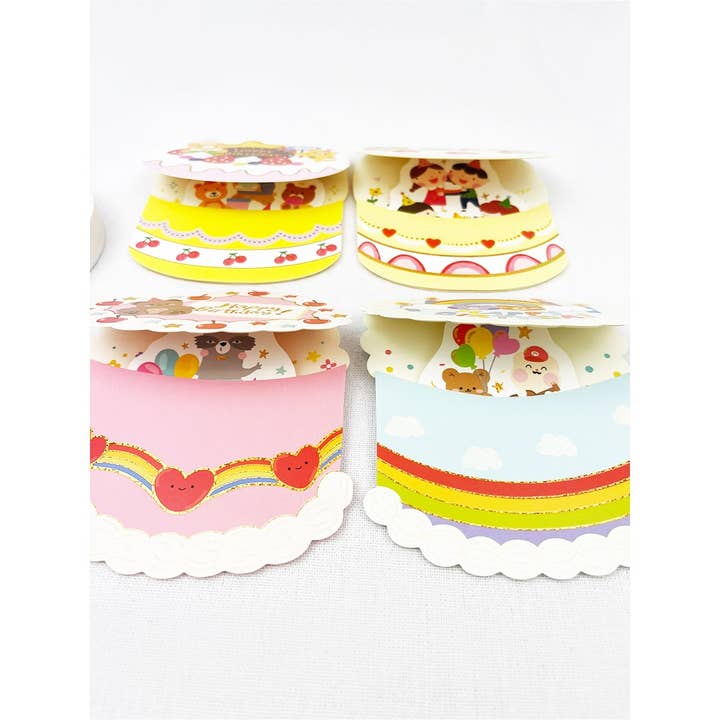 MIX COLOR Pop Up Happy Birthday Cards with Envelop for wholesale on Faire3