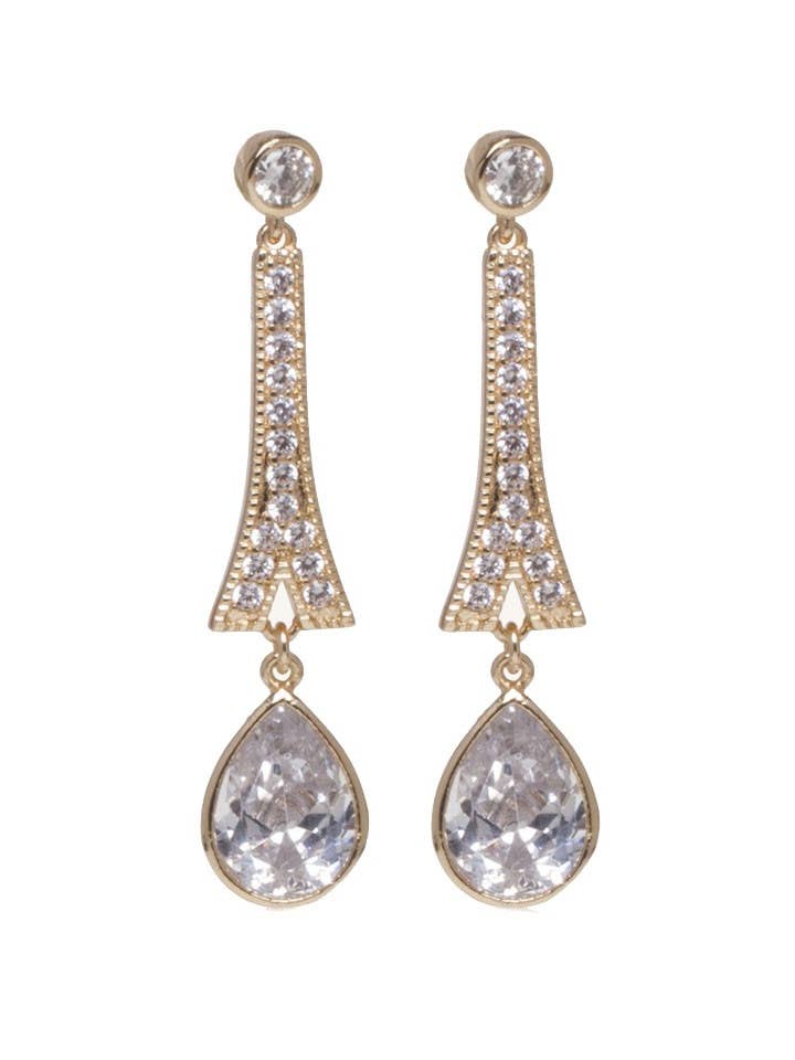 Candela Goldohrringe für den Großhandel von Flormoda