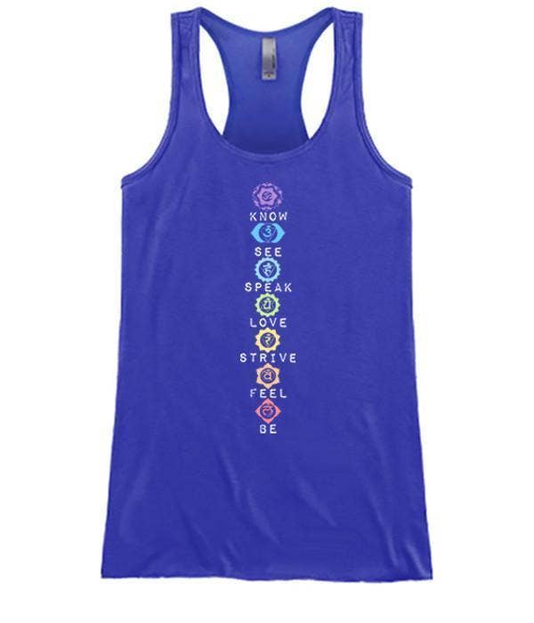 Soulful Wear - Wholesale Tanktop - Dames - Kleding met verticaal chakra ontwerp in levendige kleuren6