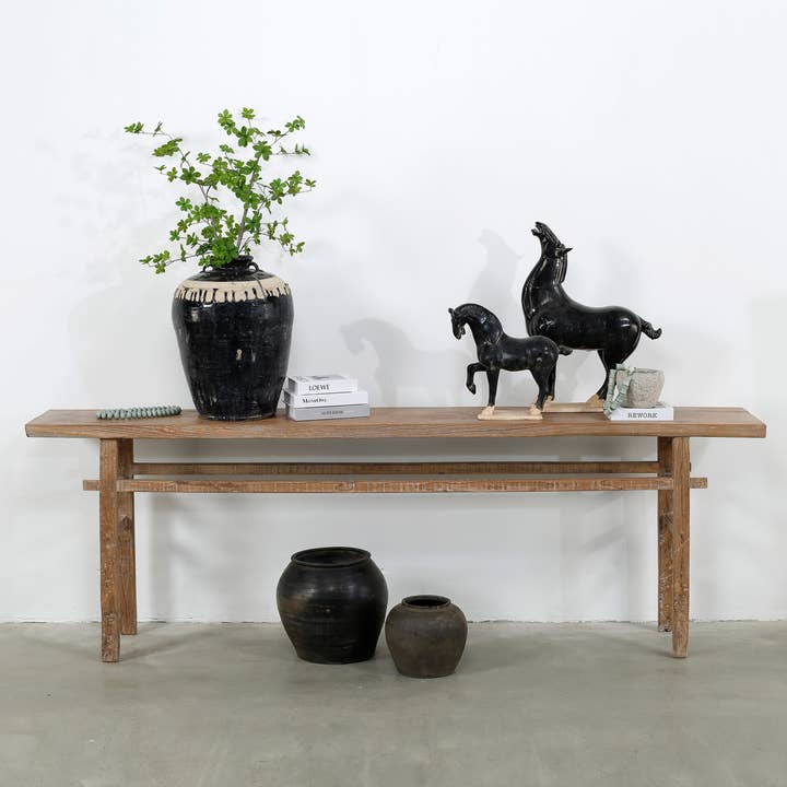 Mesa de Consola Vintage - Extra Grande - Natural Envelhecido por atacado de Lily's Living Inc.