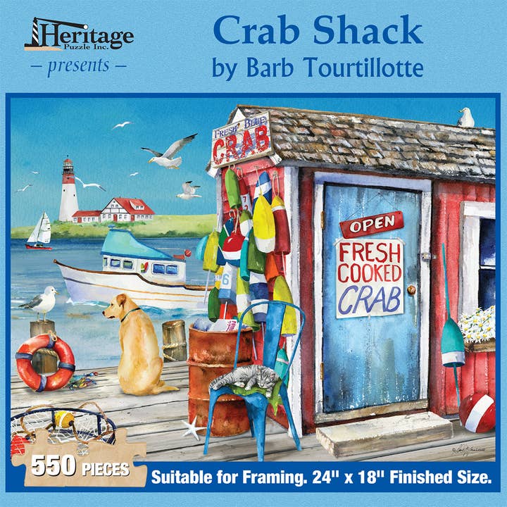 Heritage Puzzle - Wholesale Puzzle - Adult - Crab Shack 550 Piece Puzzle1