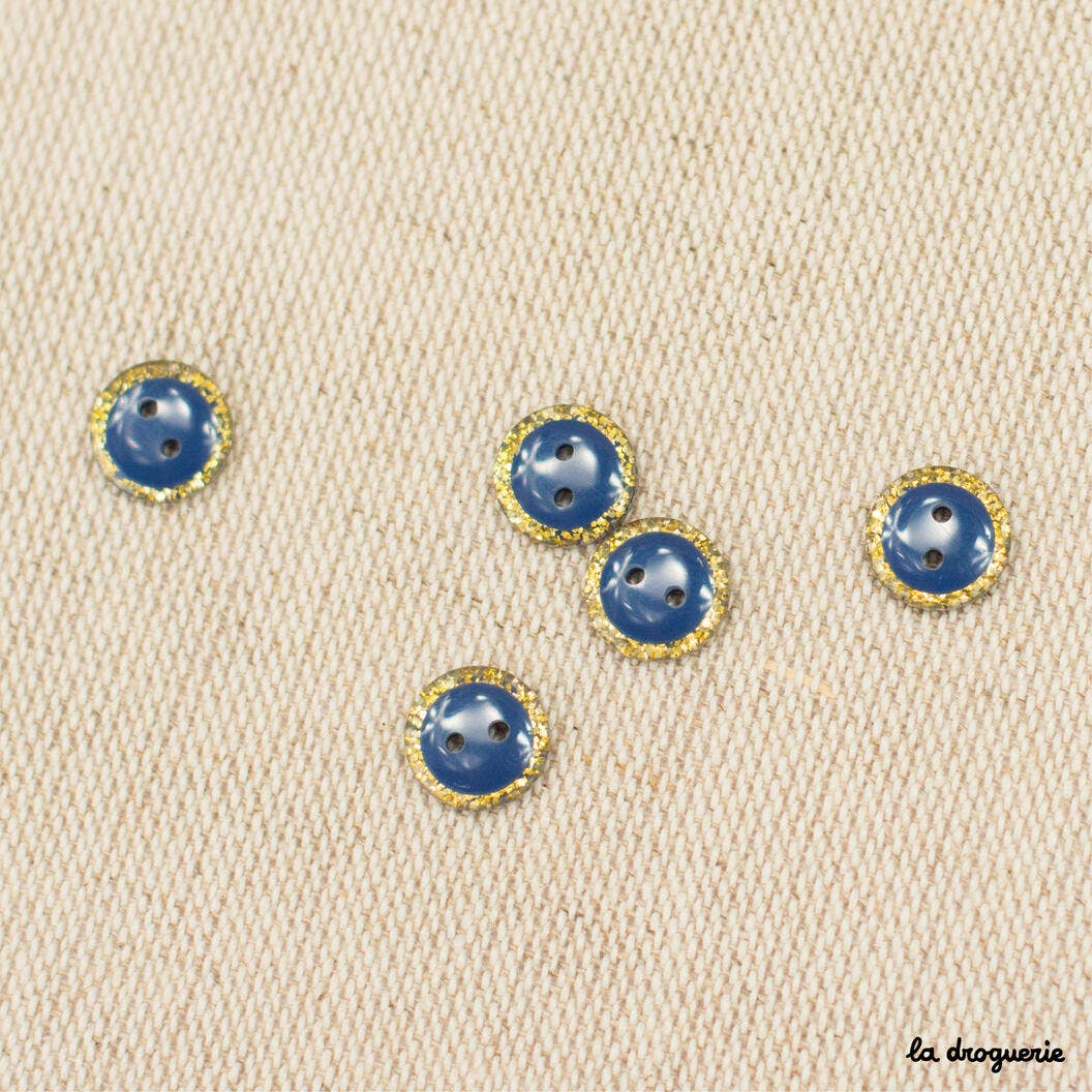 LA DROGUERIE - Wholesale Drukknoop/naaiknoop - 10 mm glitterende magische knoop - 10 mm knoop11