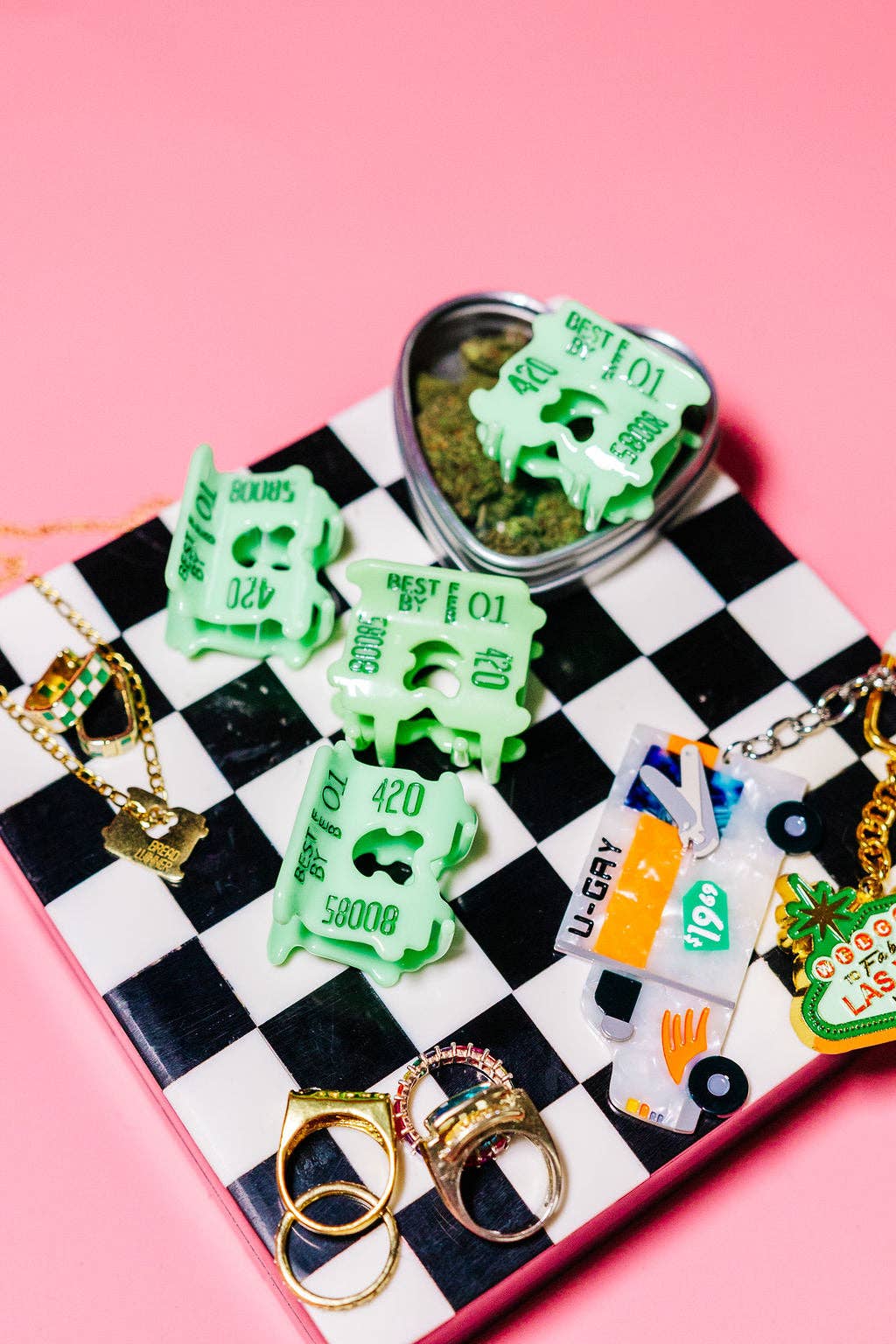 The Peach Fuzz - Wholesale Haaraccessoireset - Dames - Mini haarclip in broodclipstijl4