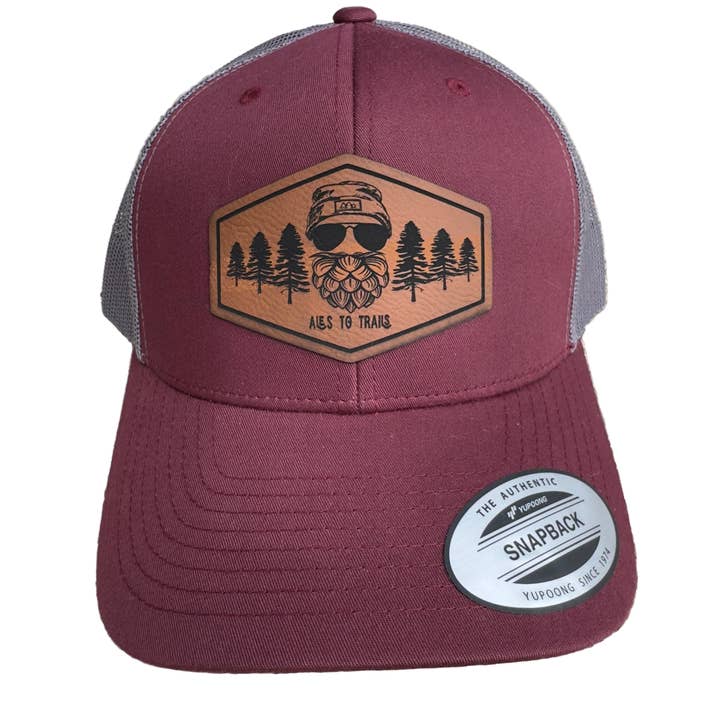 Beer Hiker Snap Back Trucker Hat for wholesale by Ales to Trails