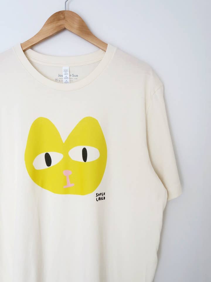 Joseph + Sue - Wholesale Screen Printed T-Shirt - Women's - SUPER LOVED, Cat's Meow T-Shirt