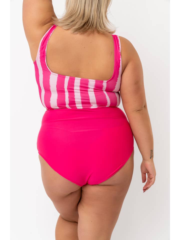 Coral Reef Swim - Wholesale Swim Bottoms - Women's - Floral Fusion/Hibiscus Reversible Midi Swim Bottoms10