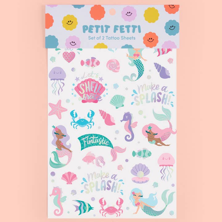 xo, Fetti - Vente Tatouages temporaires - Tatouages Temporaires Sous la Mer | Sirène, Océan, Anniversaire0