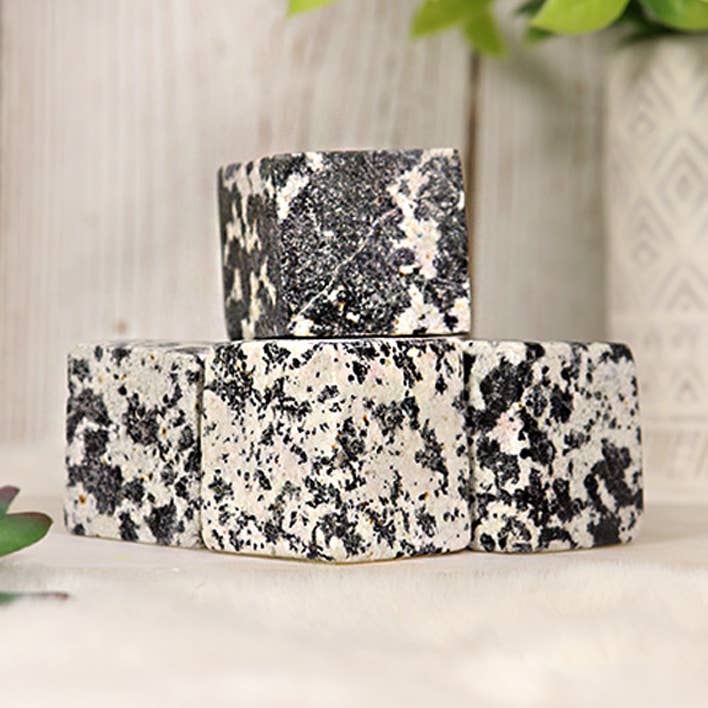 Dalmatian Calcite Dice – Dalmatian Calcite from Pakistan for wholesale by Natures Artifacts Inc