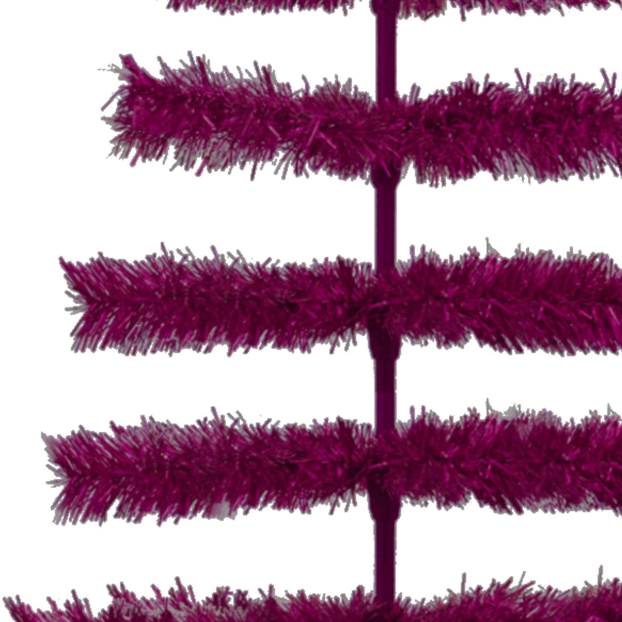 Lee Display - Wholesale Christmas Decoration - Fuchsia Tinsel Christmas Tree18