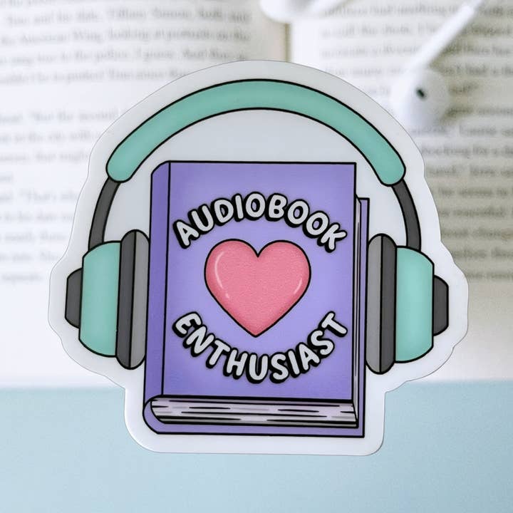 Audiobook Enthusiast Sticker for wholesale by My Secret Copy
