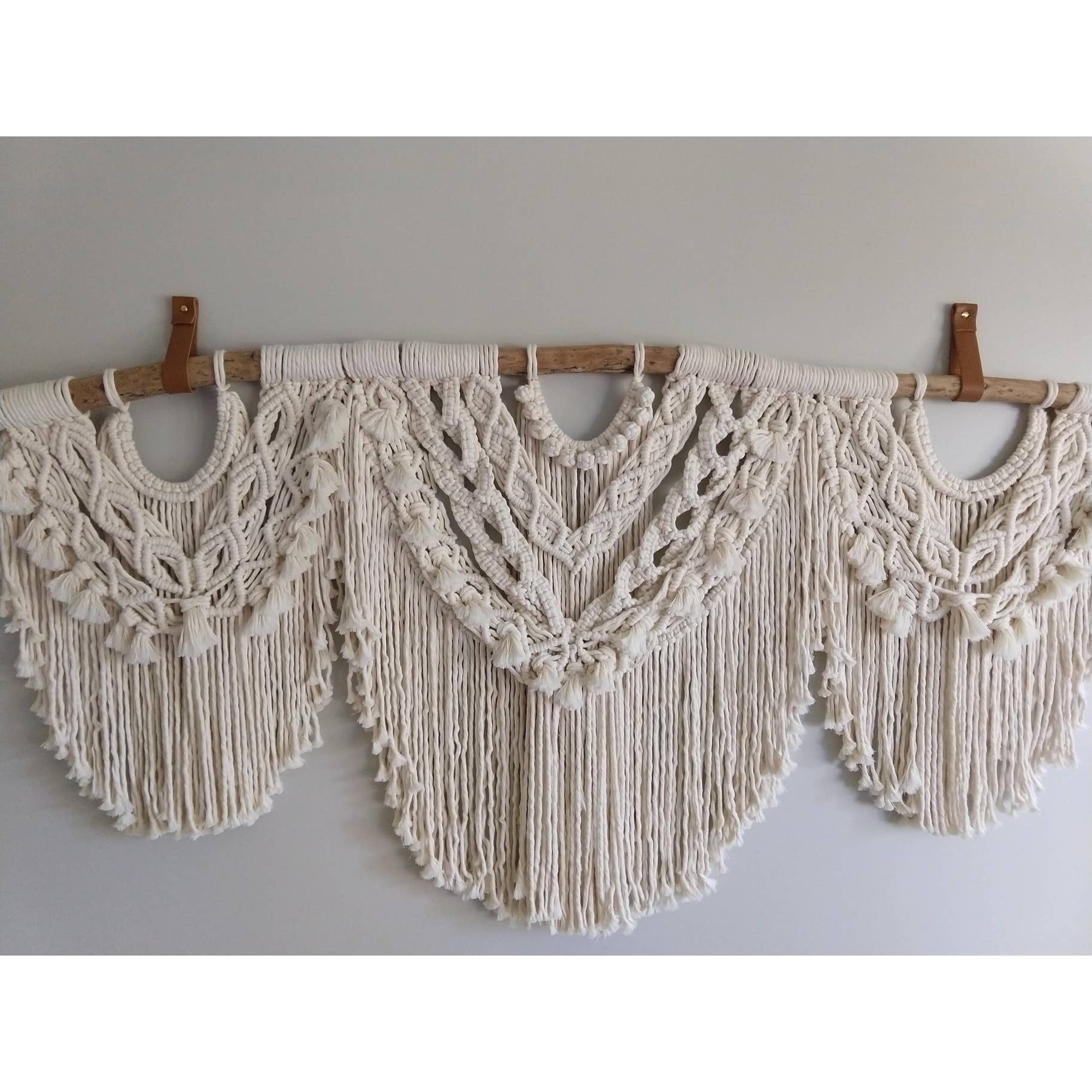 Keyaiira – Gancho de parede por atacado – Suportes de haste de cortina de couro [extremidade plana]3