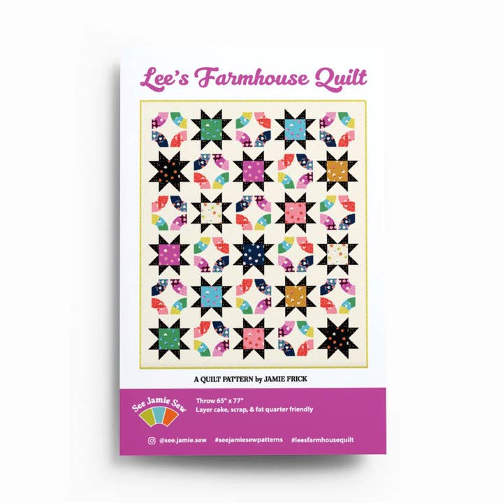Modèle de courtepointe de la ferme de Lee pour la vente par See Jamie Sew