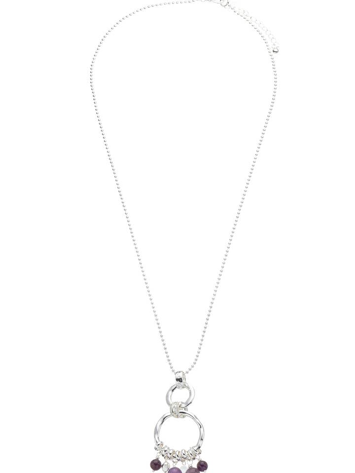 LesliiLange Halskette PerlenLila Purple für den Großhandel von Leslii