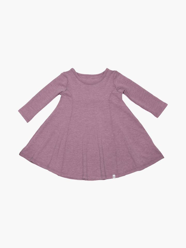 The Shirley | Robe évasée à manches longues chinée pour la vente par Will & Ivey