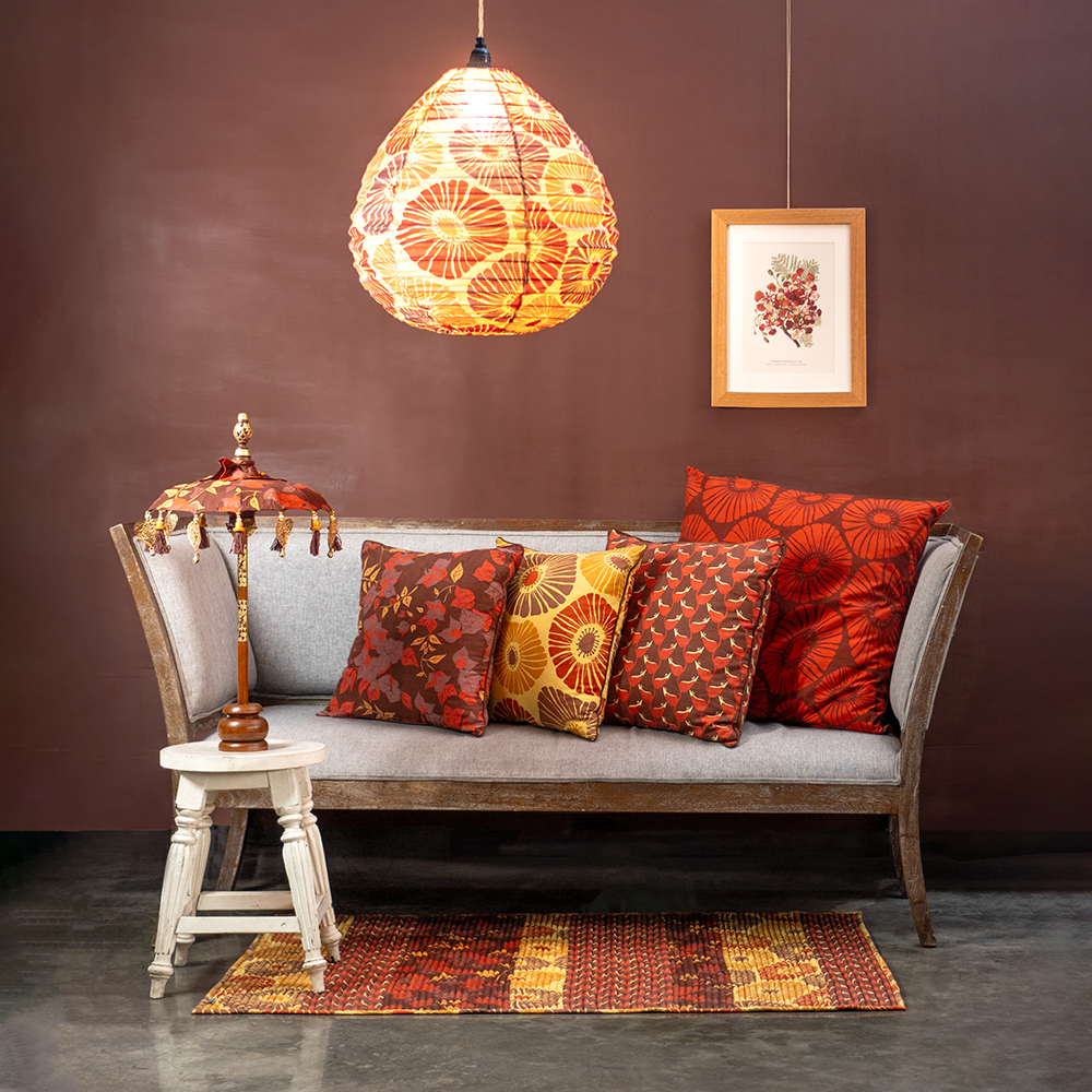 Balizen by zen zen garden home – Engroshandel Paraply - Unisex – UDSALG | Balinesisk Paraply Mini | Bougainvillea Brun4