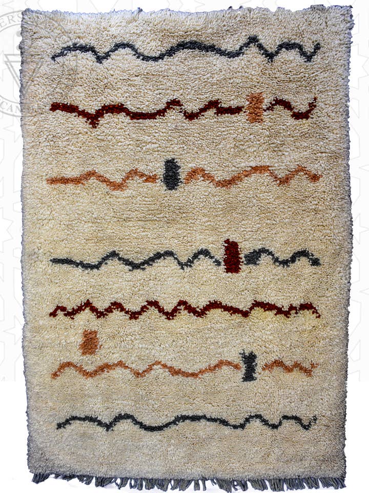 Tapete marroquino Beni Ourain por atacado de Berbers Market