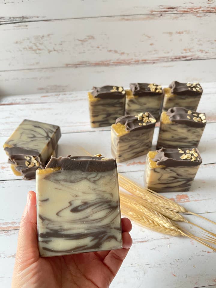 Oat Milk & Honey & Chocolate Soap Bars for wholesale by Sabun by The Bay