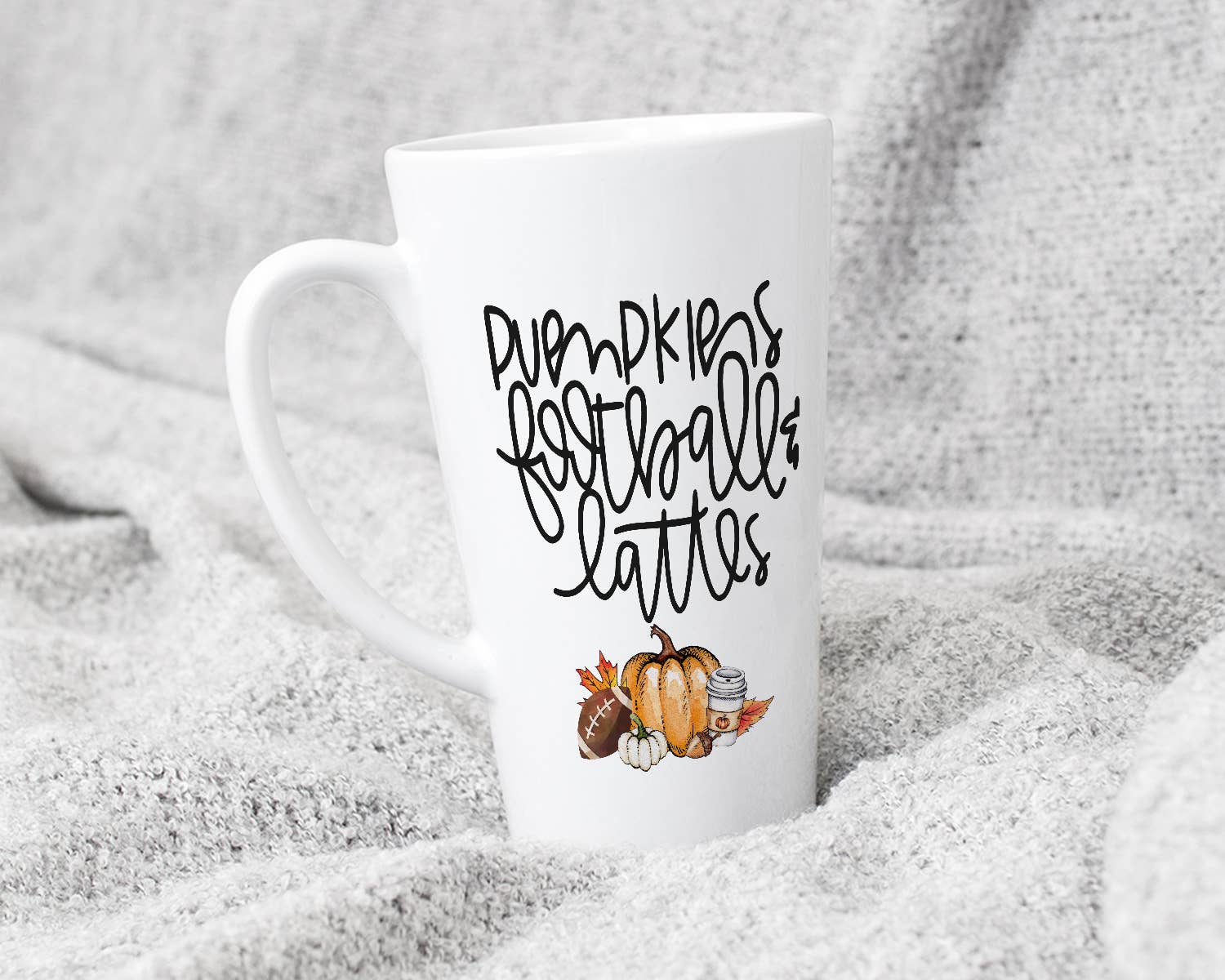 Blush and Bold Collective - Wholesale Coffee Mug - Pumpkins Footballs & Lattes Coffee Mug