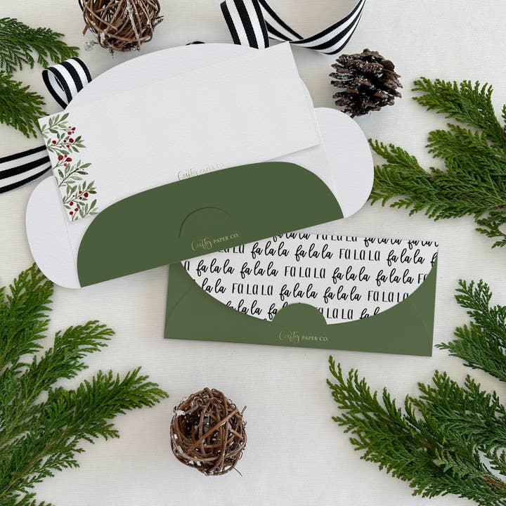 Crafty Paper Co. – wholesale Envelopes – Don't open until Christmas Money Holder Envelope (Box of 6)