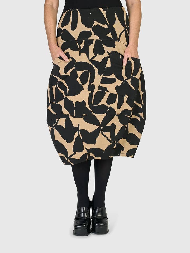 Pippa Cocoon Skirt, Blackout for wholesale by Alembika