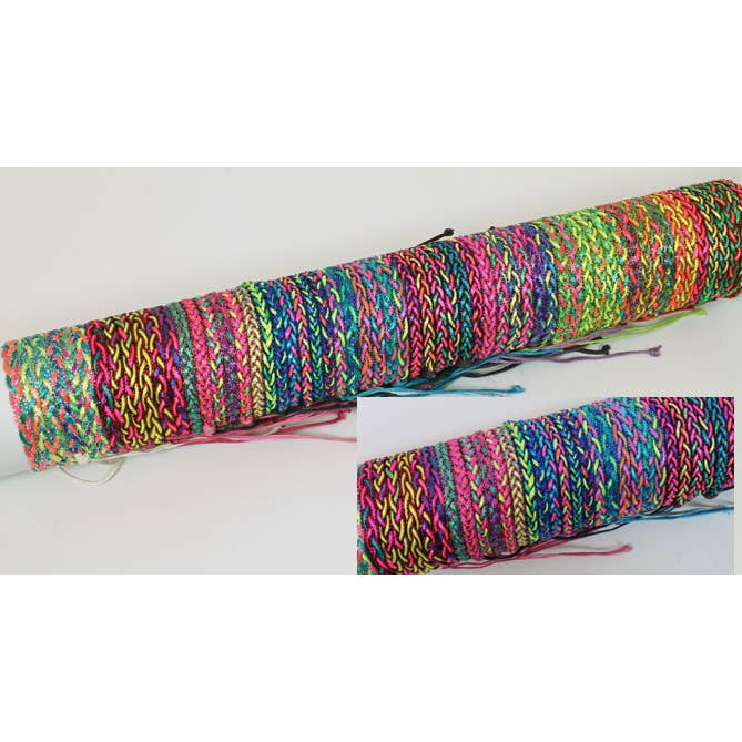 Western Counties Wholesale – wholesale Wristband – Tube Of Coloured Glitter Adjustable Wristbands