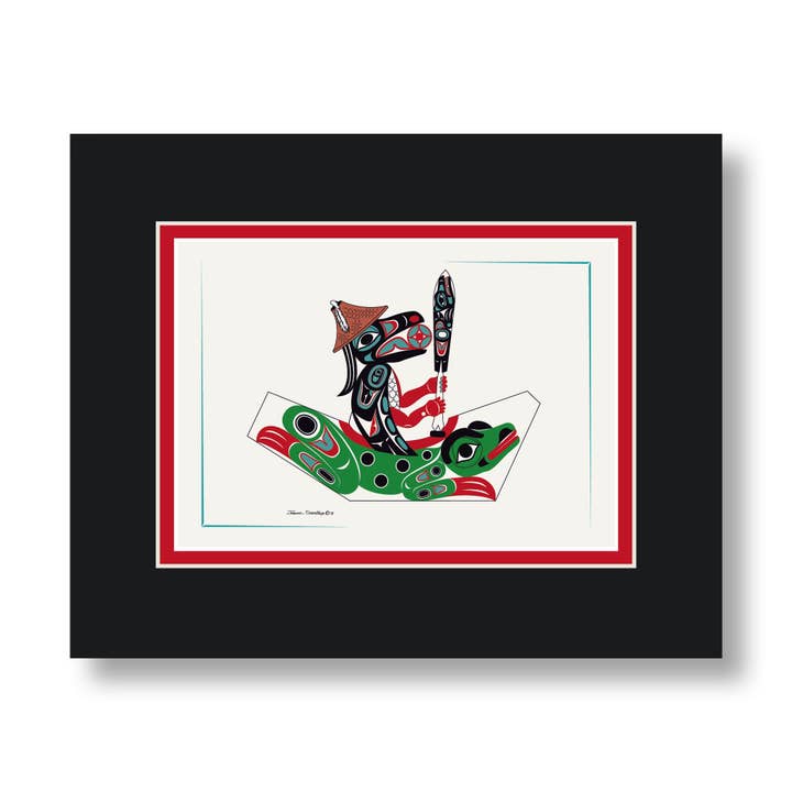 Owl & House Screen - Formline Art Card Mattes (6 stuks) voor wholesale door The Shotridge Collection