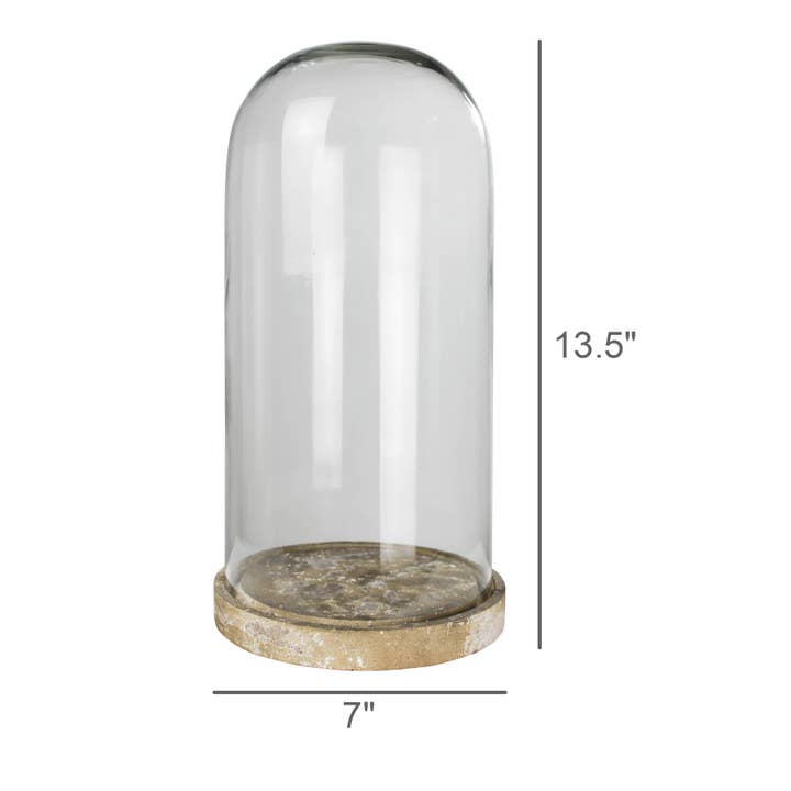 HomArt - Wholesale Decorative Tabletop Object - Castello Dome with Wood Base - Med1