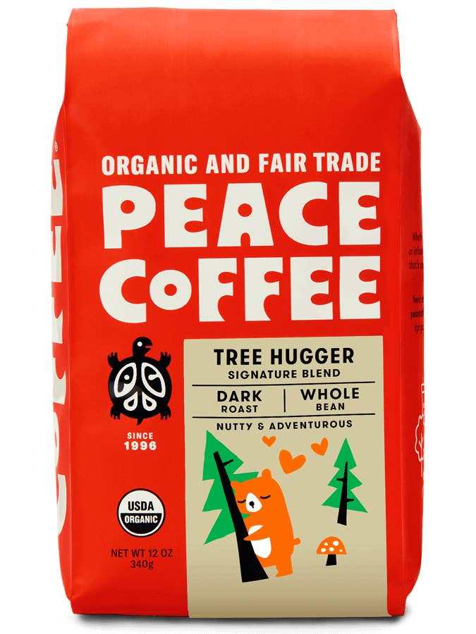 Tree Hugger | Dark | Whole Bean | 12oz | Peace Coffee for wholesale by Peace Coffee