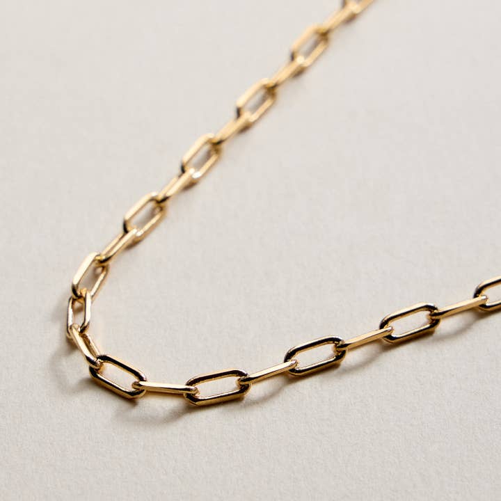 GD Gold Filled Paperclip Chain Necklace for wholesale on Faire1