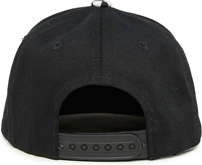 Funky Junque - Wholesale Kids Hat - Kids - Flat Brim Trucker Hat - Checker Brim - Black3