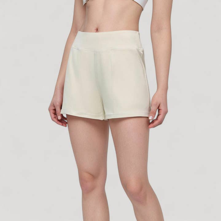 Active by Anna-Kaci - Wholesale Athletic Shorts - Women's - High Waist Performance Shorts with Wide Waistband and Side P8