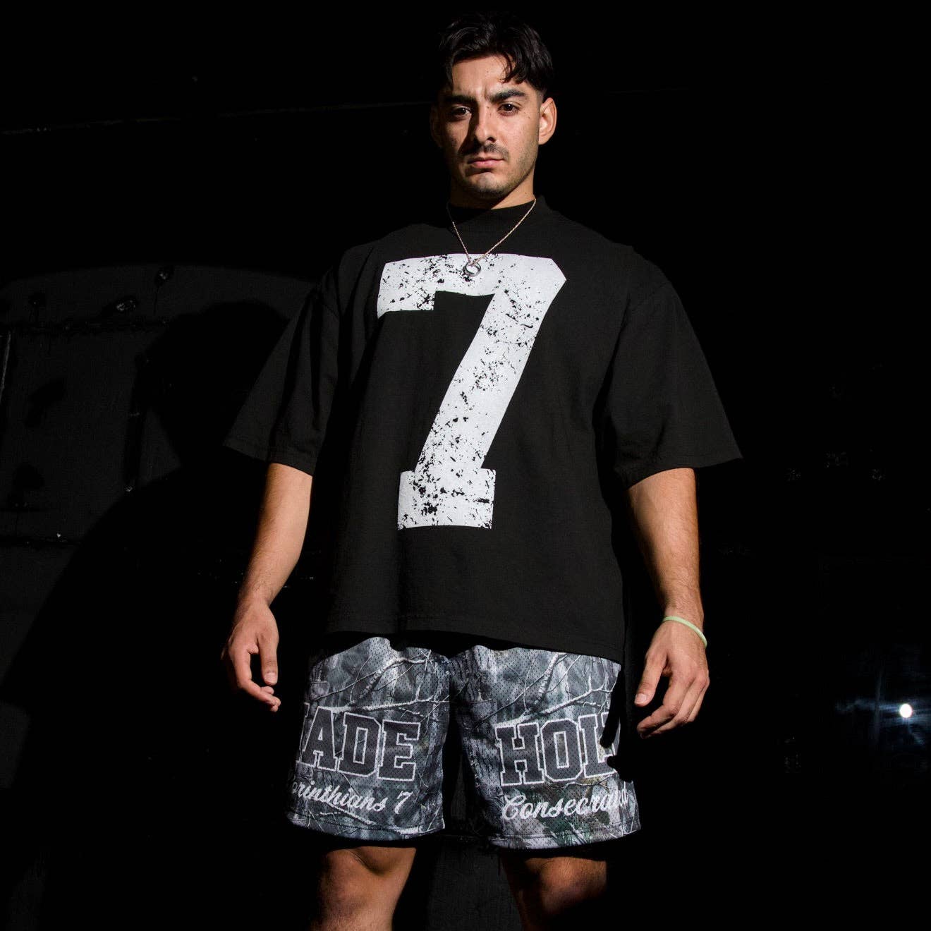 Malta Apparel LLC - Wholesale Screen Printed T-Shirt - Unisex - 70x7 Drop Shoulder Tee (Super Oversized) - Black5