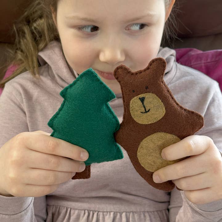 Mimihali - Wholesale Craft Sewing Kit - BEAR and TREE felt sewing kit for kids1