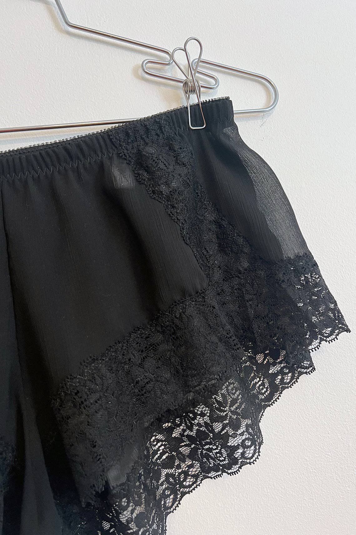 Clare Bare - Wholesale Underwear - Women's - Finisterre Tap Short in Black Silk Chiffon11