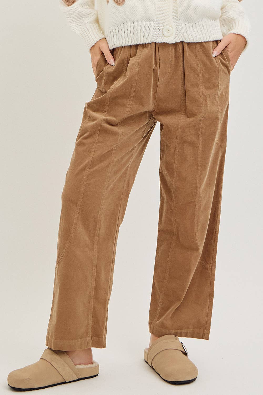 Sweet Lovely by Jen - Wholesale Pants - Women's - EASY CASUAL EVERYDAY PULL-ON RELAXED  CORDUROY PANTS 22