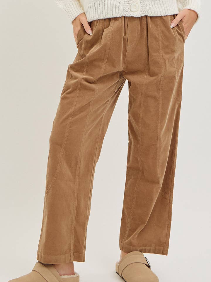 Sweet Lovely by Jen - Wholesale Pants - Women's - EASY CASUAL EVERYDAY PULL-ON RELAXED CORDUROY PANTS 22