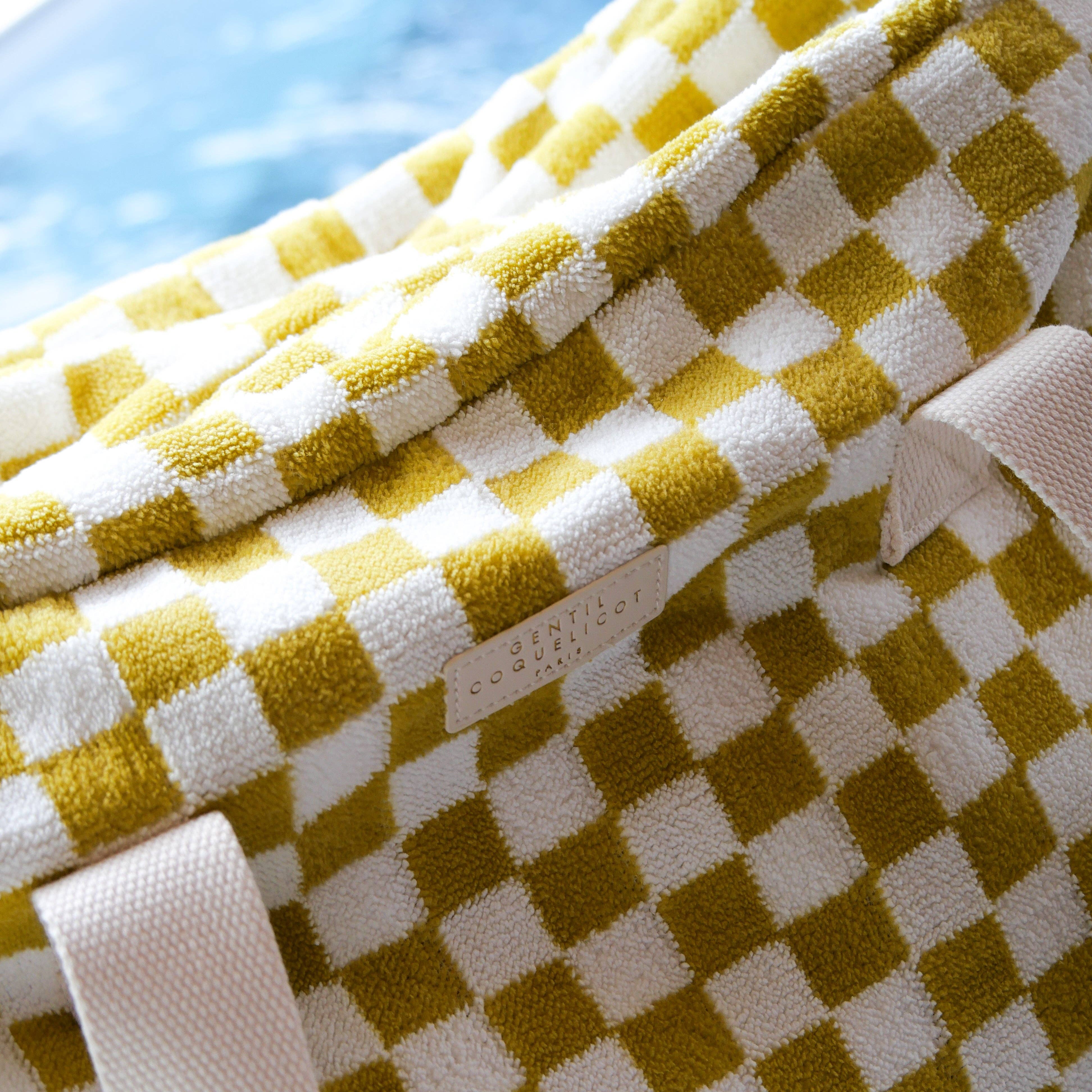 Gentil Coquelicot Paris - Wholesale Weekender Bag - Women's - Checkered sponge weekend bag (3 colors)2