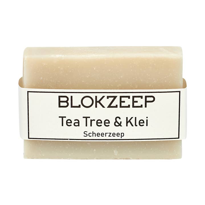 Shaving Bar - Tea Tree & Clay (100gr) for wholesale by Blokzeep