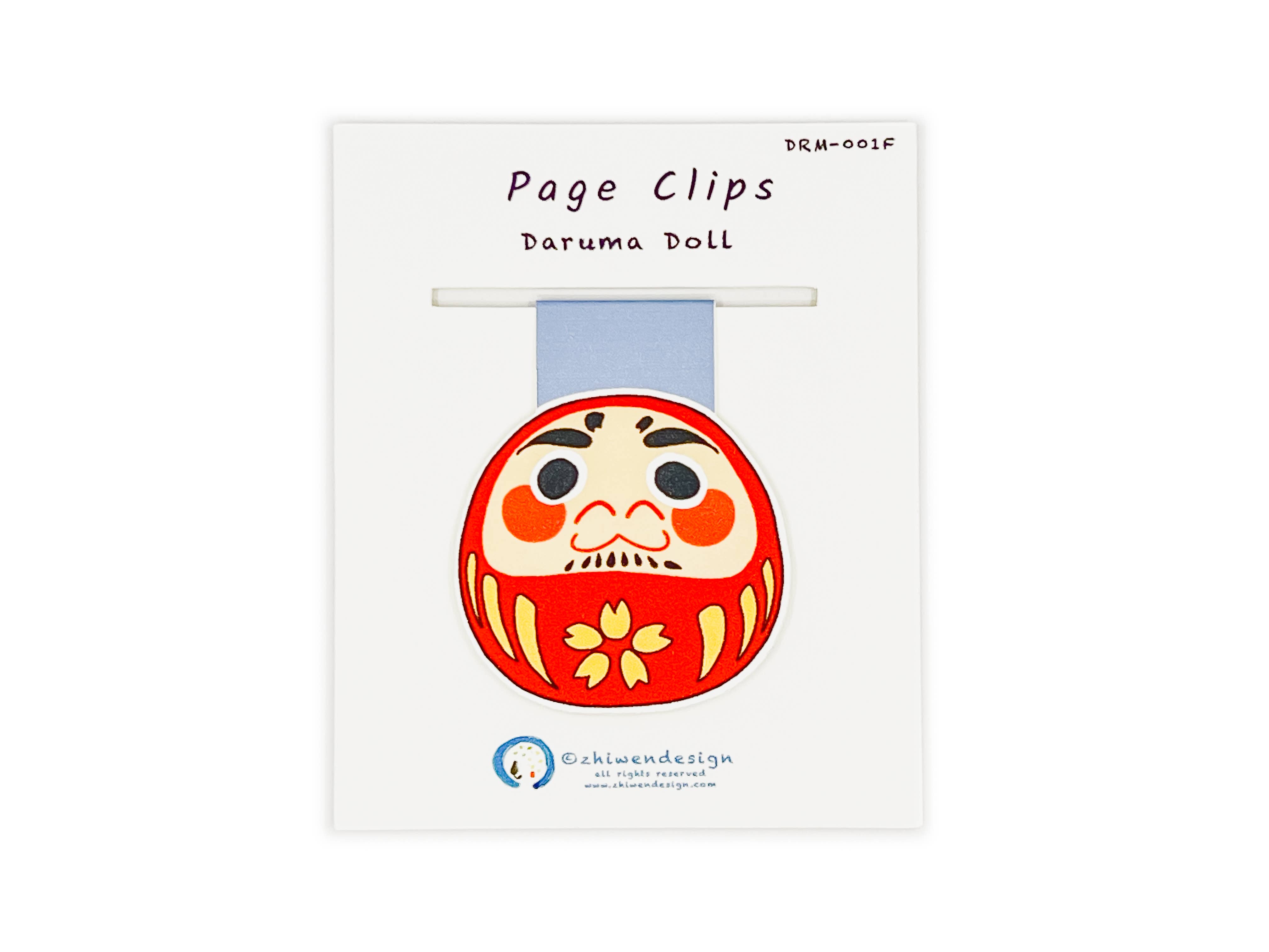 Zhi Wen Design – wholesale Bookmark – Daruma Doll Page Clip