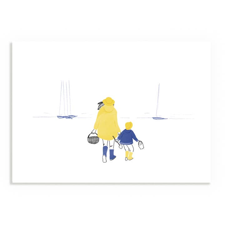 Print Mother shellfish gathering for wholesale by MY LOVELY THING