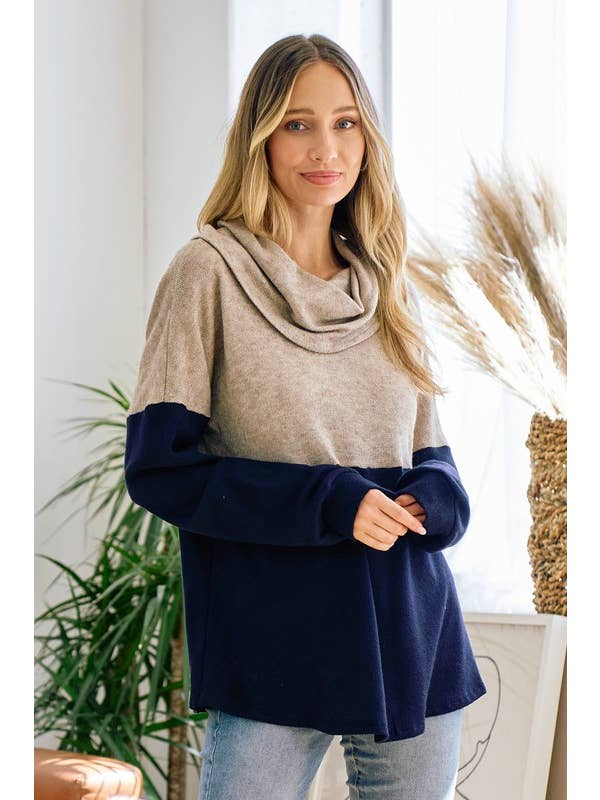 Moonshot Clothing - Wholesale Tunic - Women's - MST3388-I will always love you colorblock top6