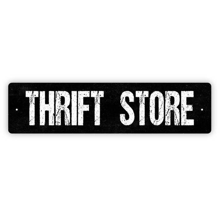 Thrift Store Vintage Flea Market Sign & Plaque for wholesale by North Star Rustics Signs