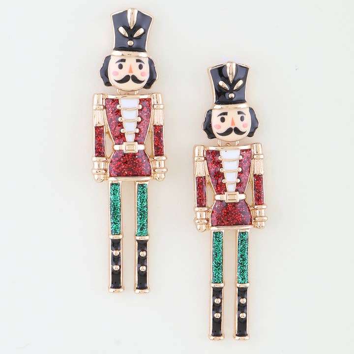 3AM BY H&D ACCESSORIES - Vente Boucles d'oreilles pendantes - Boucles d'oreilles pendantes Casse-Noisette à paillettes