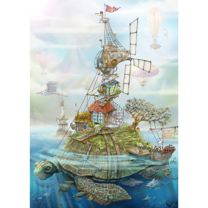 Mark Ludy Art Books & Games - Venta al por mayor Tarjetas de felicitación - Isla Tortuga | Tarjeta de felicitación