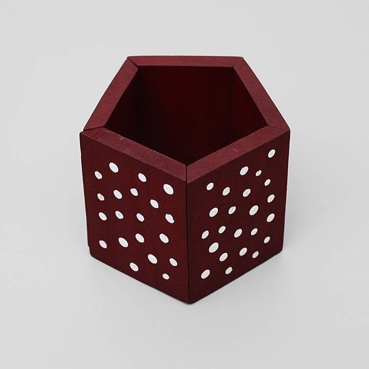 Bracciale robusto a pois rossi per la vendita all'ingrosso da parte di Sylca Designs