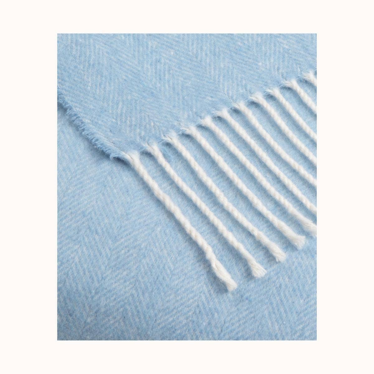 SOFIA TOSCANO - Wholesale Throw blanket - Super Soft Babele Herringbone - Plaid in Recycled Cotton24