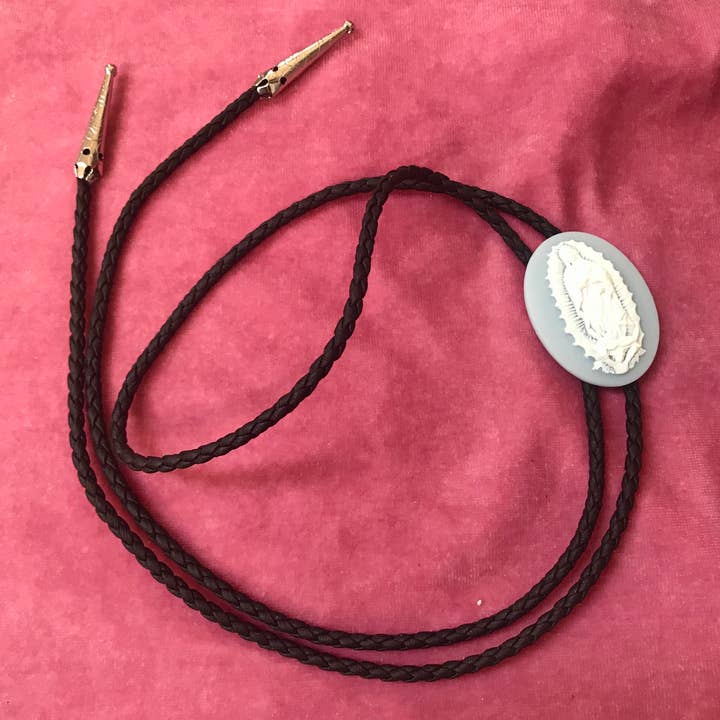 Light Blue Virgin Mary Bolo for wholesale by Odyssey & Oddities