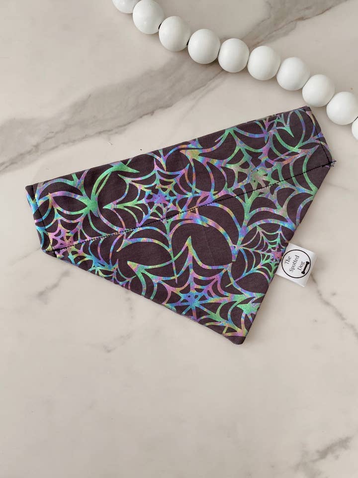 Sider Web Bandana - Holographic! for wholesale by Spotted Dog Co.