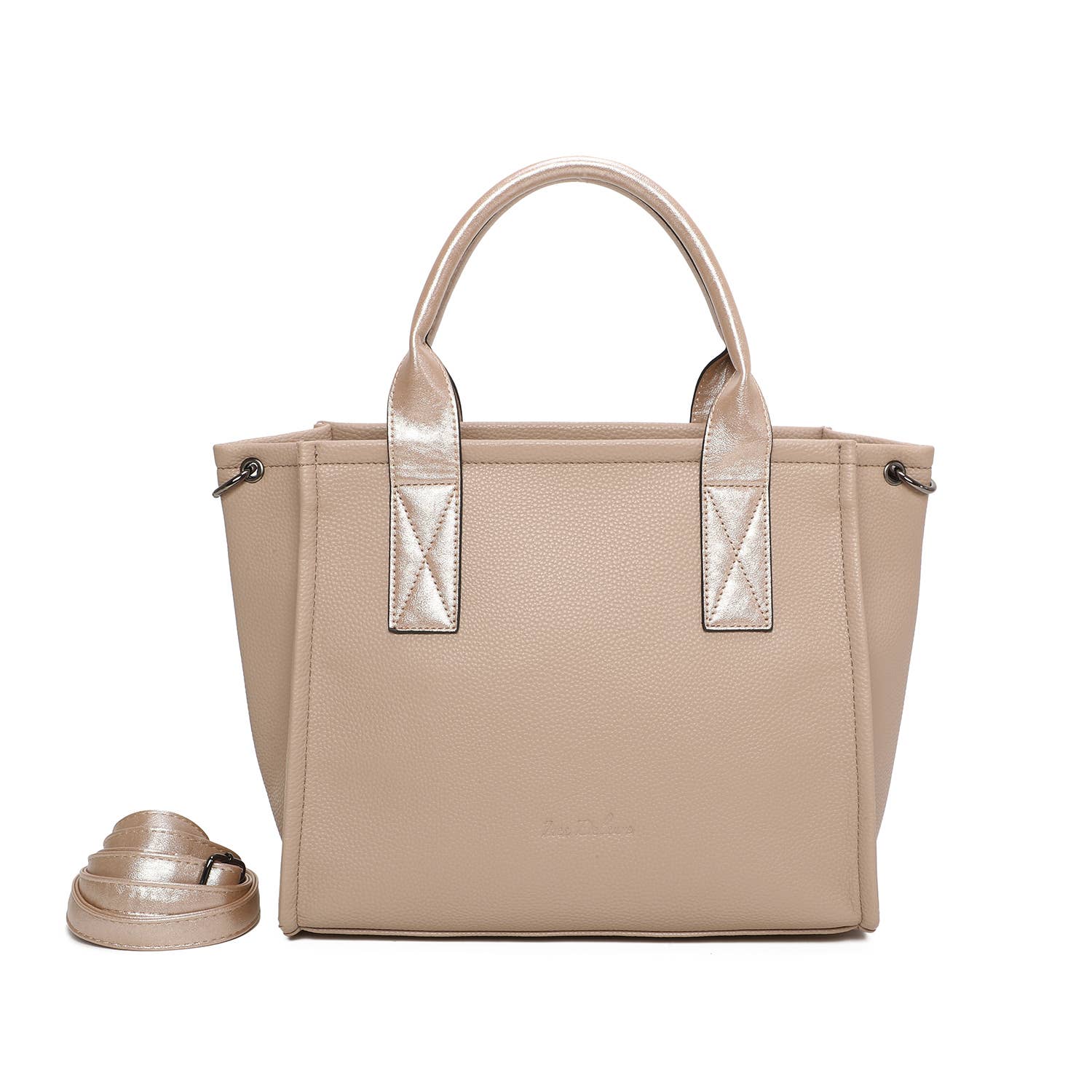 INES DELAURE – wholesale Bärkasse - Dam – Tvåfärgade tygväskor9