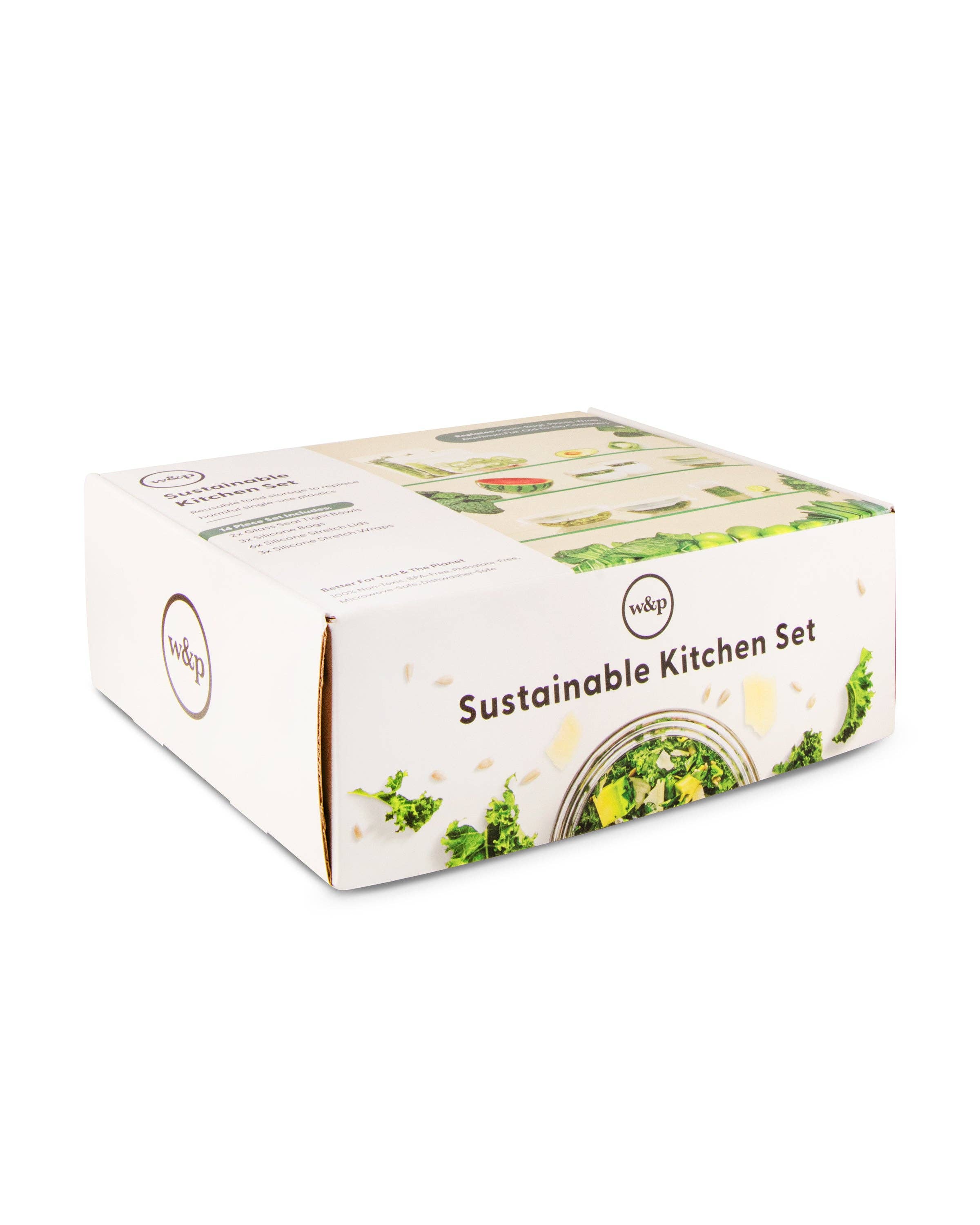 W&P – wholesale Food storage container – 14-Piece Sustainable Kitchen Set4